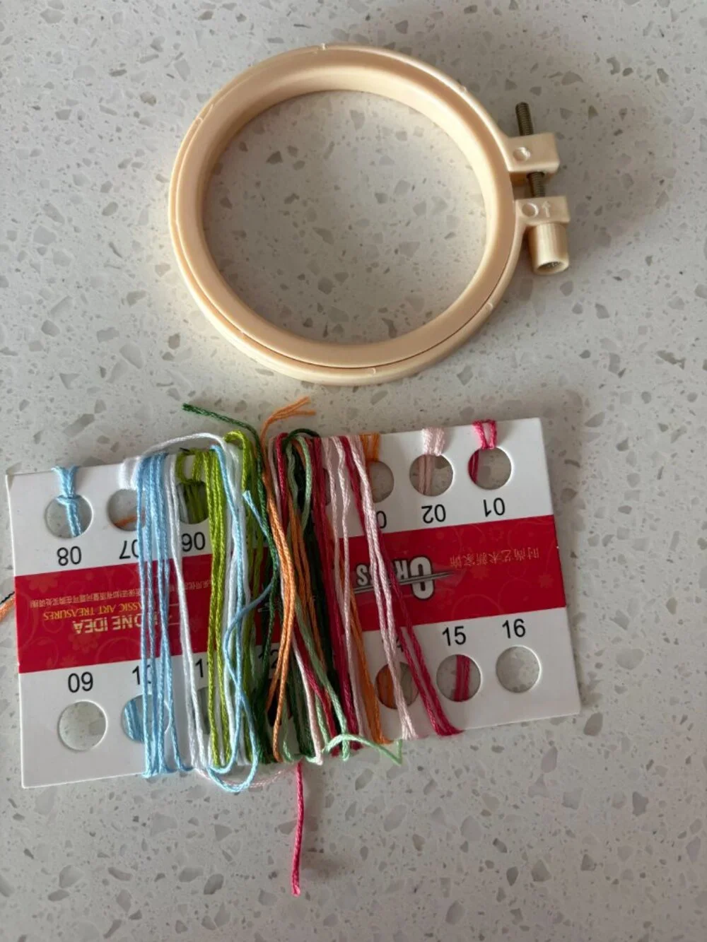 Compact Mirror Embroidery kit